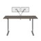 Bestar Bestar Upstand 72W x 30D Standing Desk with Dual Monitor Arm in bark grey 175880-000047 - alternate 7